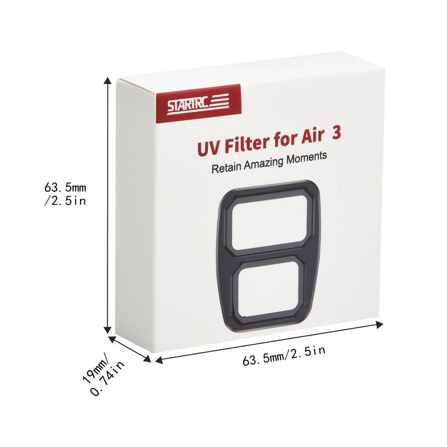 For DJI Air 3 STARTRC Drone Lens Filter, Lens:UV