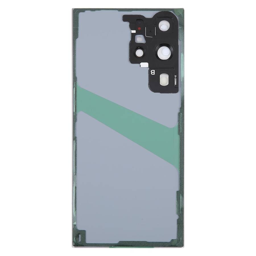 For Samsung Galaxy S23 Ultra SM-S918 Glass Battery Back Cover with Camera Lens Cover(Blue)
