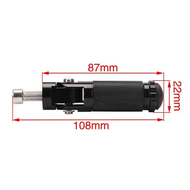 Speedpark 1 Pair Universal Folding Footrests Footpegs Foot Rests Pegs Rear Pedals Set 8mm Install...
