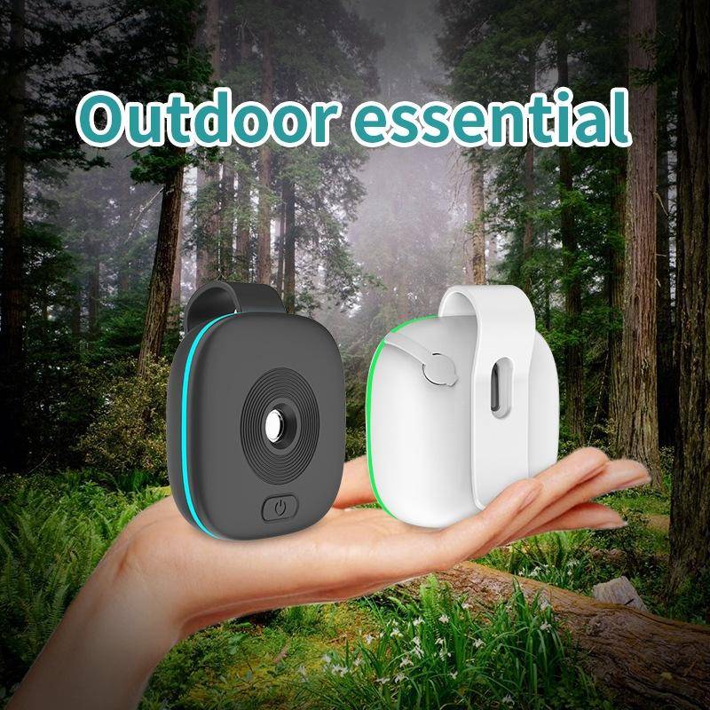 Outdoor Mosquito Repellent Ultrasonic Portable Spray Fragrance Mosquito Repellent(White)