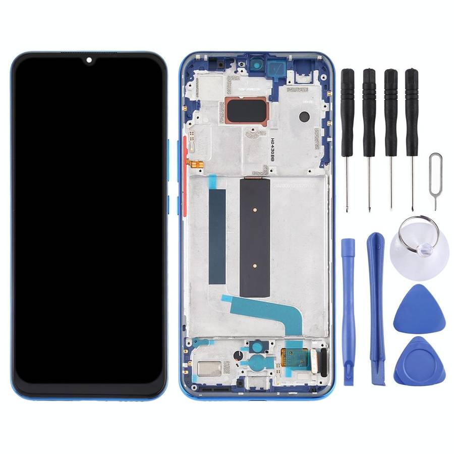 Original AMOLED LCD Screen for Xiaomi Mi 10 Lite 5G with Digitizer Full Assembly(Blue)