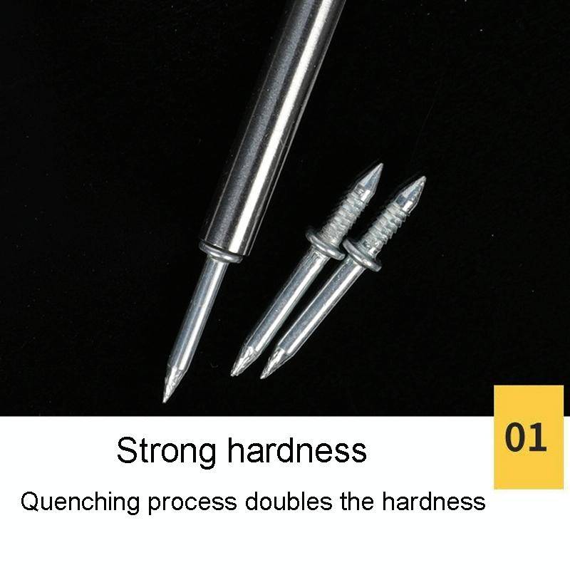 100pcs+1 Tool Skirting Non-Punch Markless Nails Single Headed Bi-Directional Crook Nails Bagged