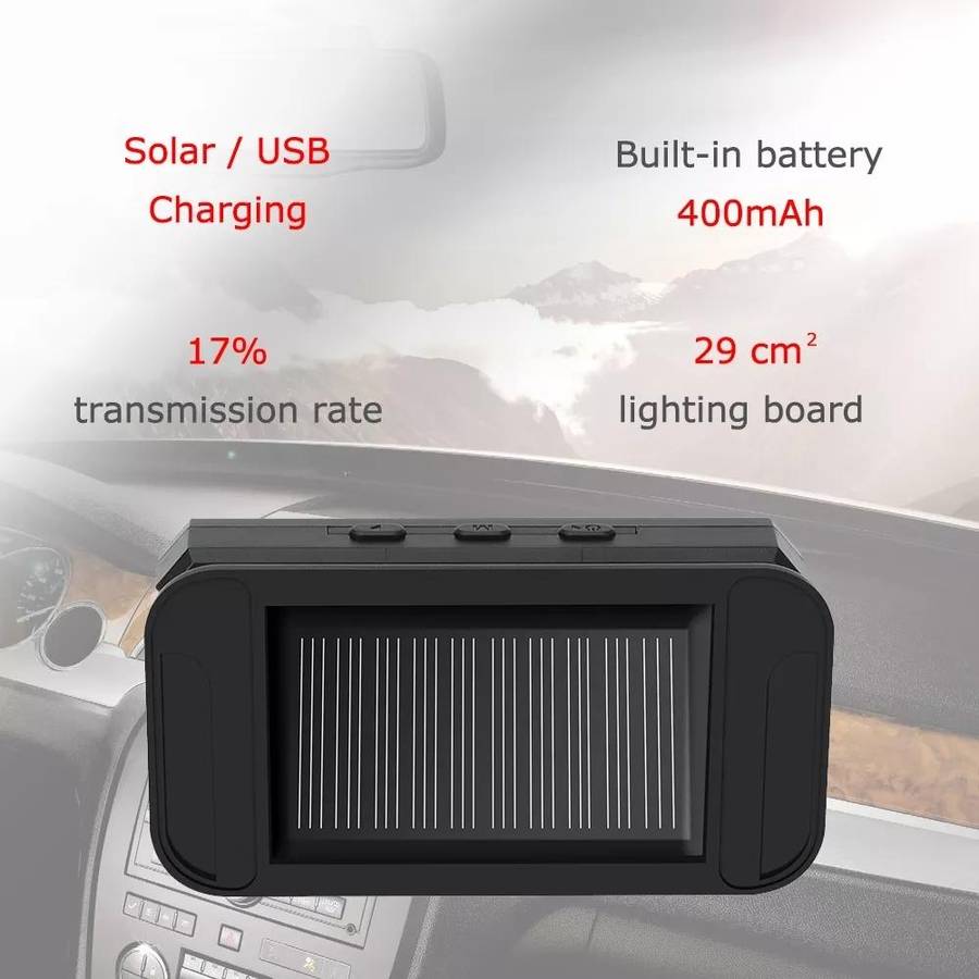 Car High Precision Solar Charging Tire Pressure Monitoring System TPMS, External Voice Sensor