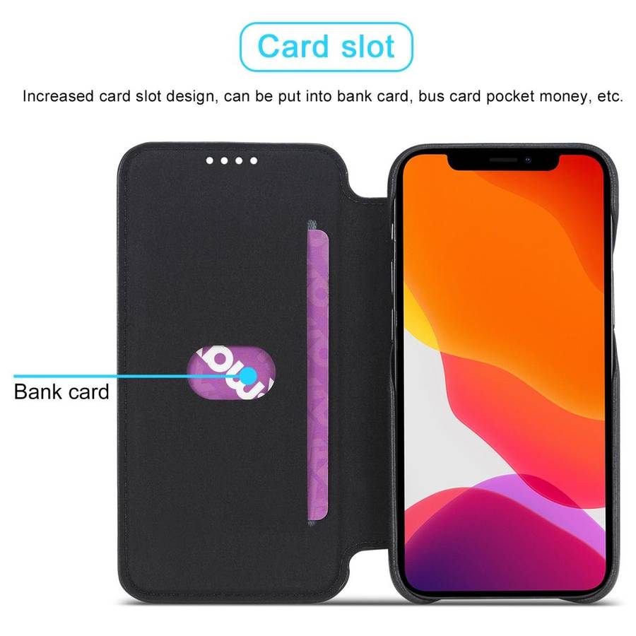 For iPhone 12 mini LC.IMEEKE Hon Ancient Series Horizontal Flip Leather Case with Holder & Card S...