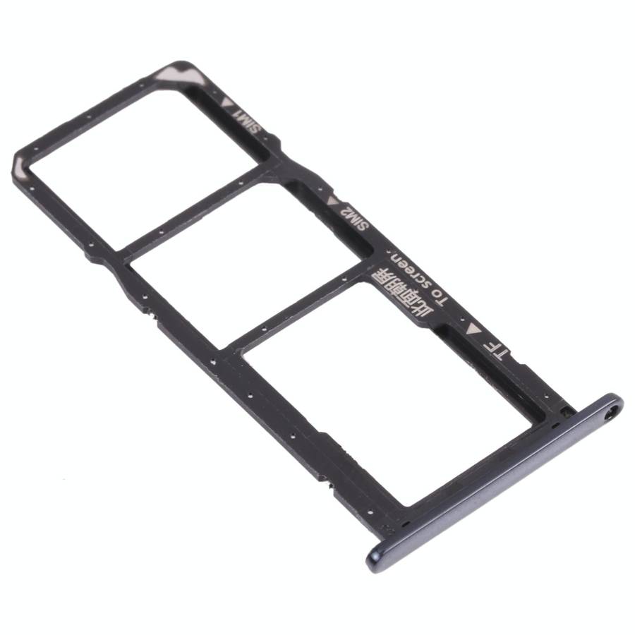 SIM Card Tray + SIM Card Tray + Micro SD Card Tray for Huawei Enjoy 8e (Black)