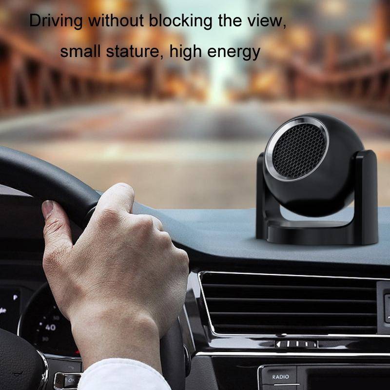 12V Winter Car-mounted Fast-heating Air Heater Window Glass Defogging Heater(Black)