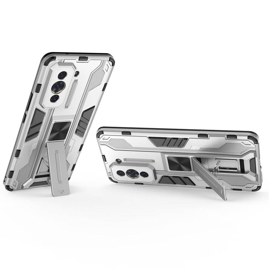 For Huawei Nova 10 Pro 4G Supersonic PC + TPU Shock-proof Protective Phone Case with Holder(Silver)