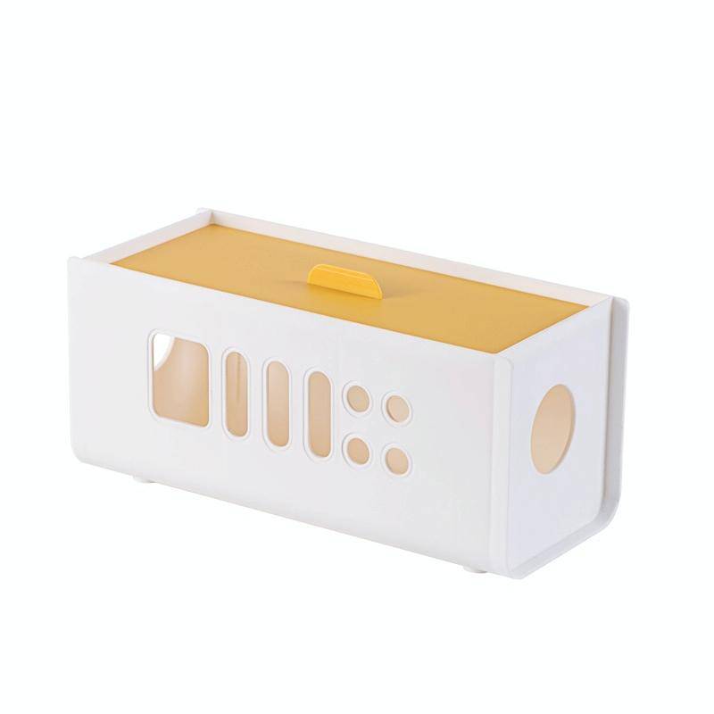 XM009 Plastic Plug-In Electric Wire Storage Box Power Board Wire Clip Box Charger Storage Finishi...