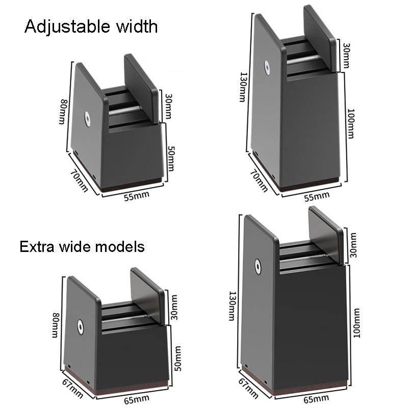 4pcs/set Adjustable Furniture Heightening Feet Pad, Size: 50mm High(Brown Widened Plywood Type Fo...