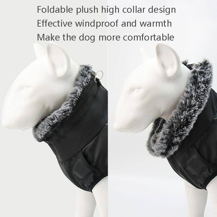 BL-683 Keep Warm Reflective Dog Clothes, Size: XL(Dazzling White)