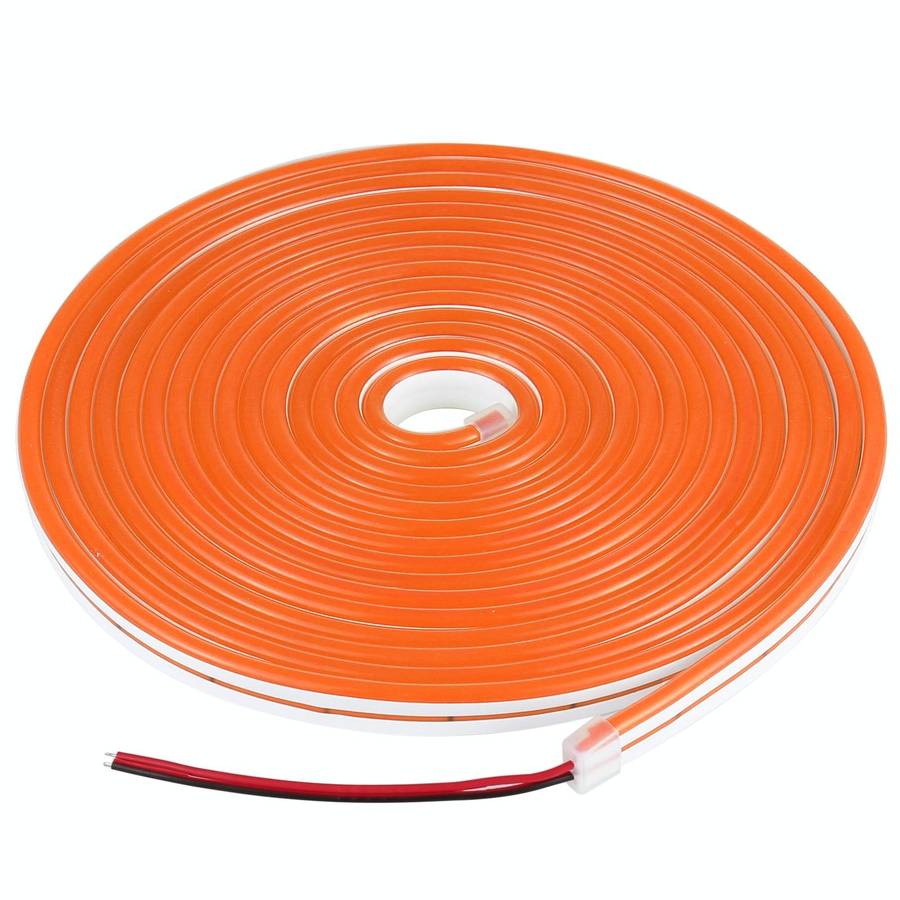 CJ-1206 12V 6A 5m IP65 Waterproof Silicone Neon LED Strip Light(Orange)