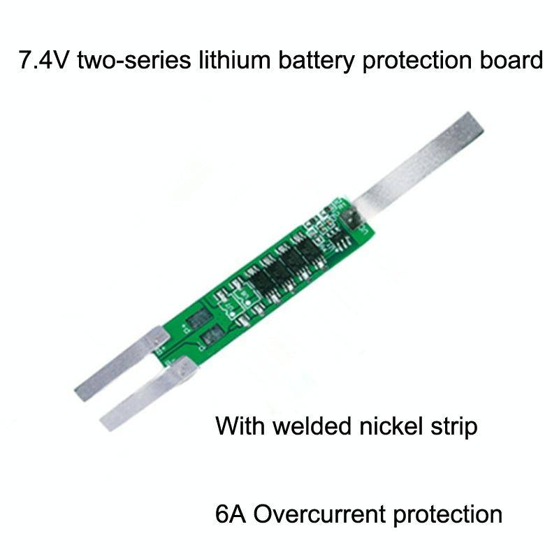 5pcs 7.4V Plus Nickel Long Strip Lithium Battery Protection Board 6A Overcurrent Battery Protecti...