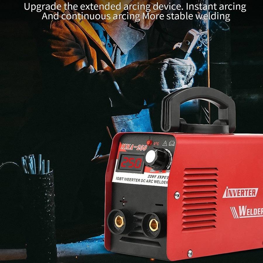 MMA-250 Household Small Intelligent DC Handheld Electric Welder EU Plug