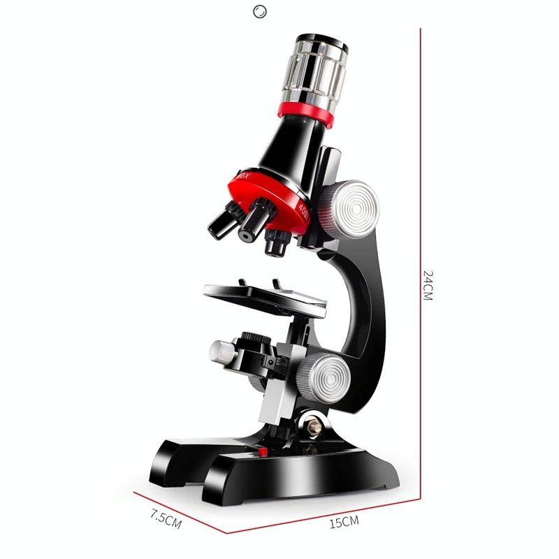 HD 1200 Times Microscope Children Educational Toys(Pink)