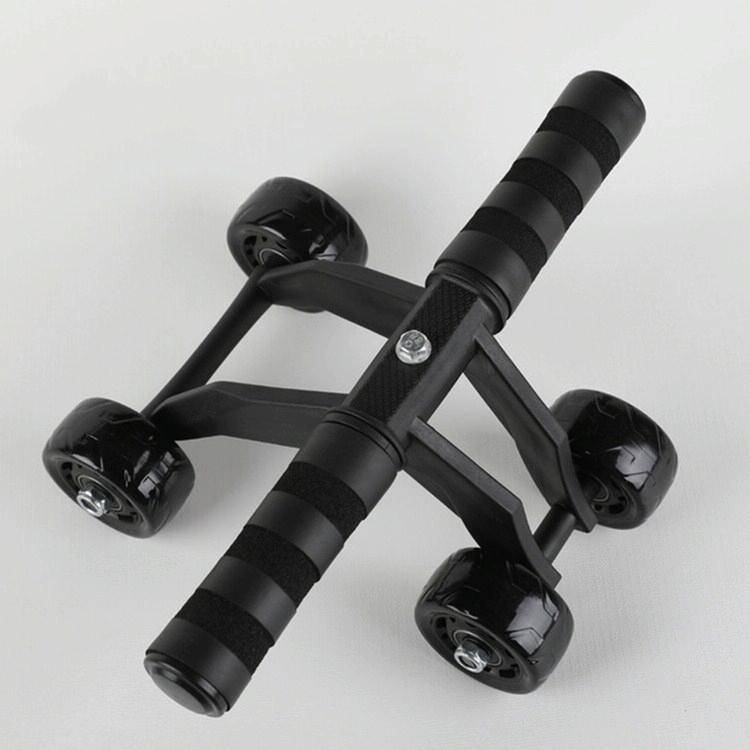 Multifunctional Frog-Style Four-wheel Abdominal Wheel Abdominal Muscle Exercise Fitness Equipment...