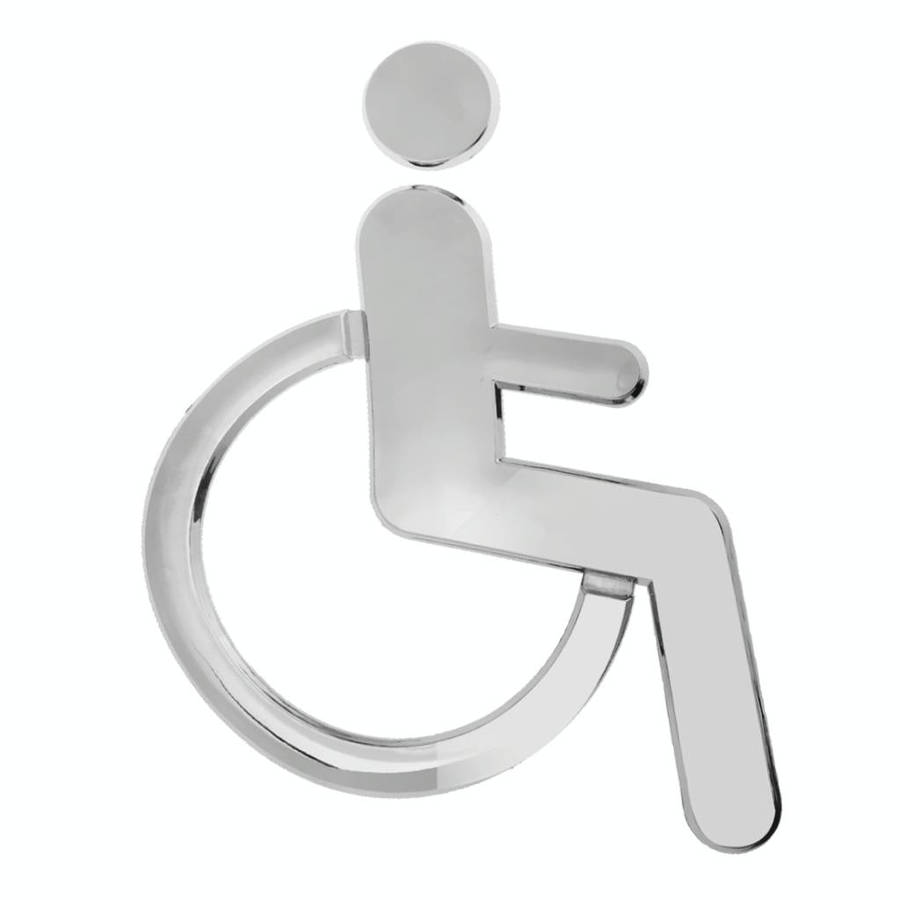 Disabled Toilet Signs Prompts Signs Wall Stickers