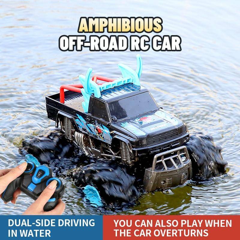 JJR/C Q135 Amphibious 2.4G Remote Control Off-road Vehicle(Blue)