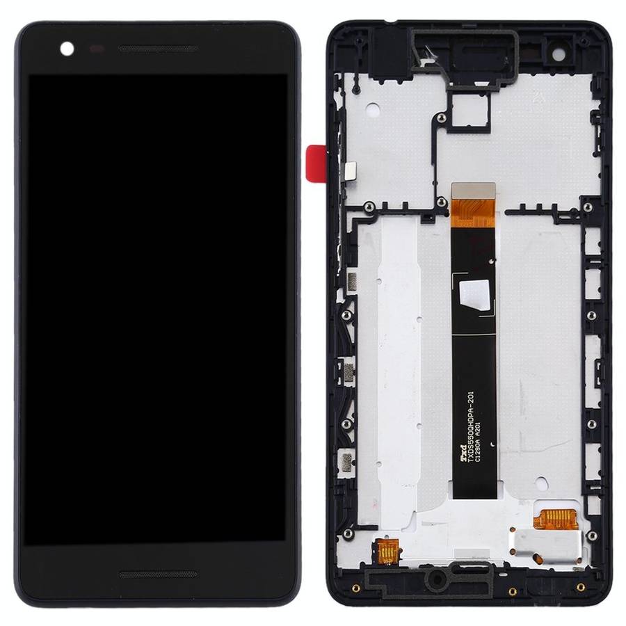 TFT LCD Screen for Nokia 2.1 Digitizer Full Assembly with Frame (Black)