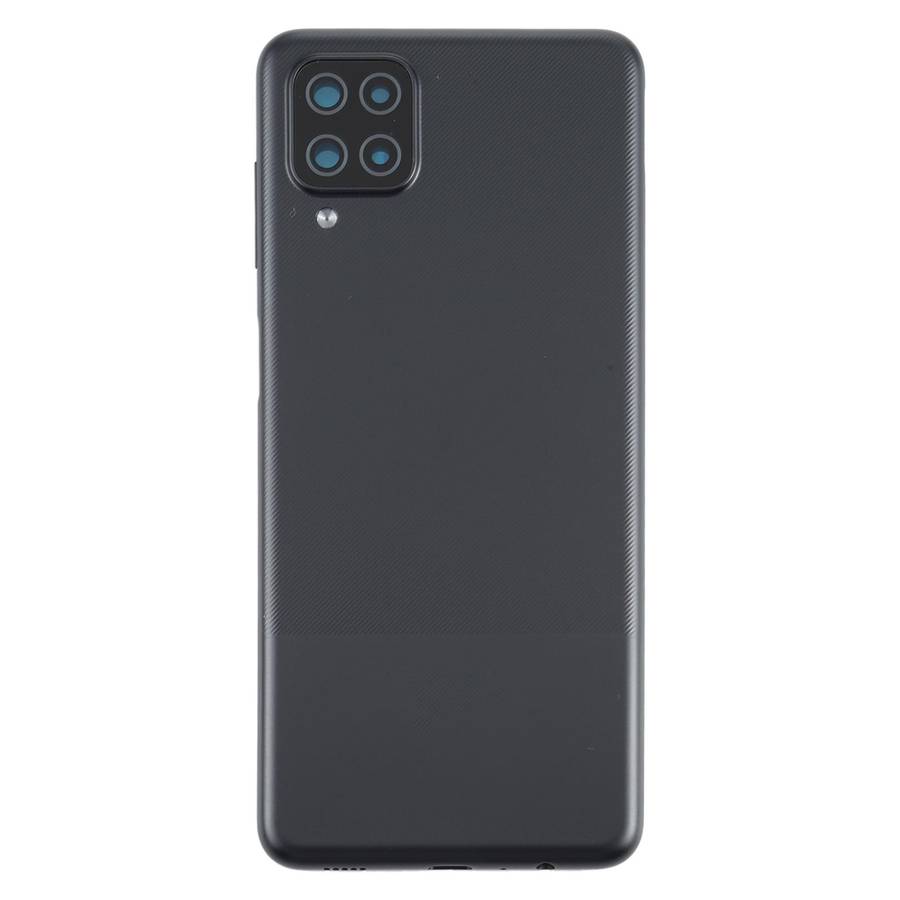 For Samsung Galaxy A12 Battery Back Cover (Black)