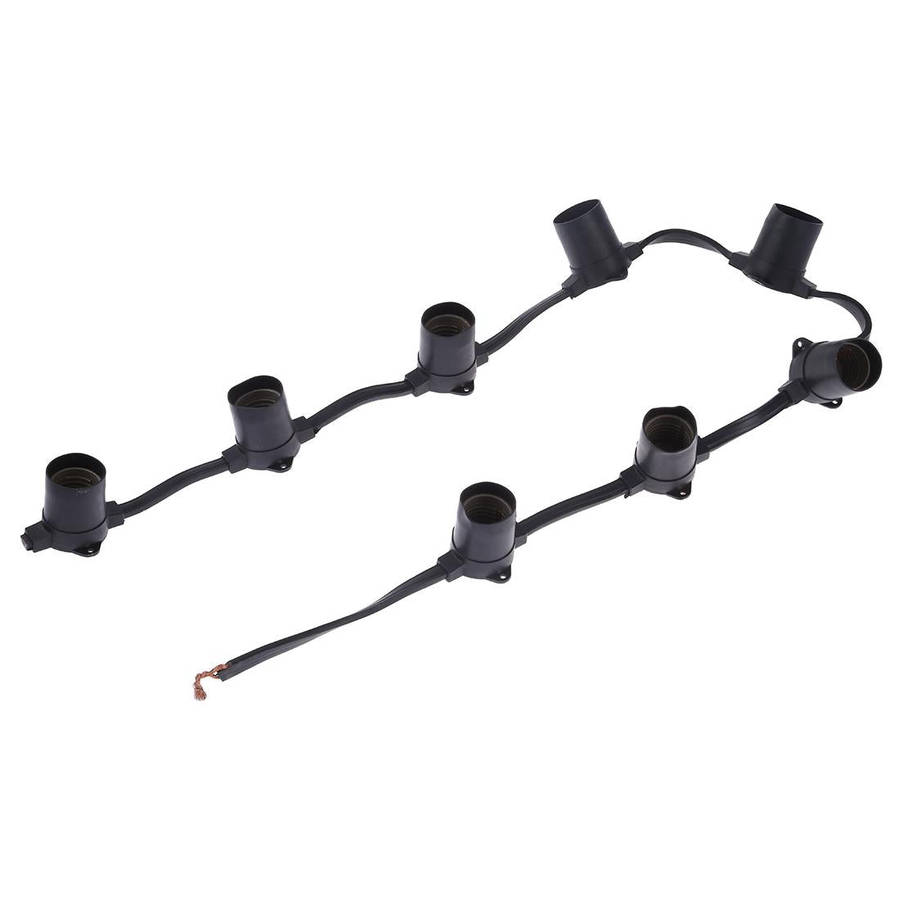 E27 Lamp Holder 8 Heads Hanging Wire Chandelier Lamp Holder Bulb Base Power Cable, Cable Length: ...
