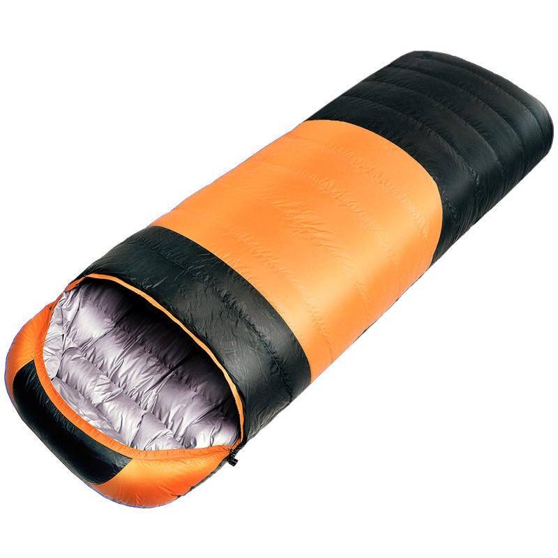 USB Electric Heating Down Cotton Sleeping Bag 3-speed Temperature Adjustment (180+30)x75cm(Orange)