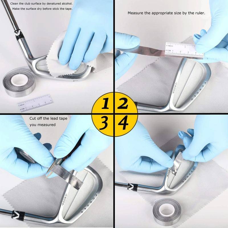 Add Weight Lead Tape Strips For Golf Tennis Racket Pickleball Paddle 50g (1.27 x 254cm)