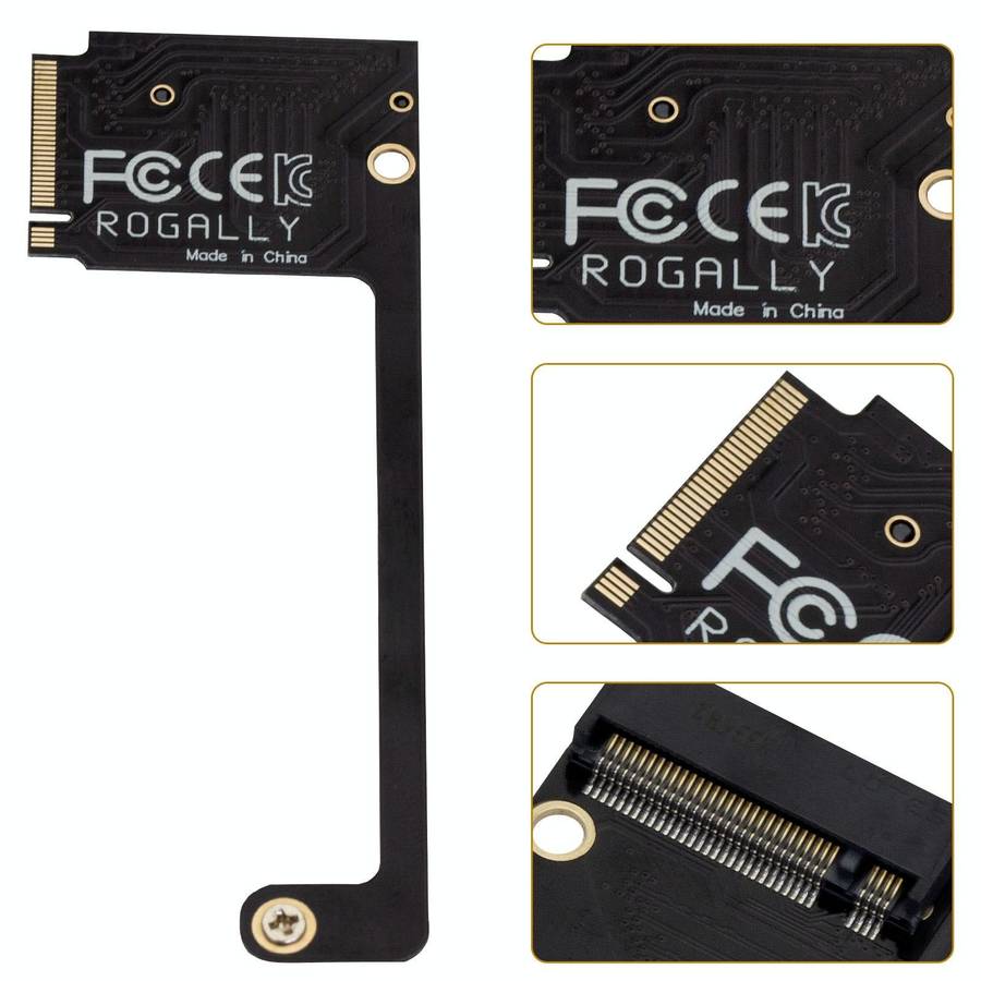 For ASUS Rog Ally Modified M2 Hard Drive PCIE4.0 Riser Card, Spec: Long