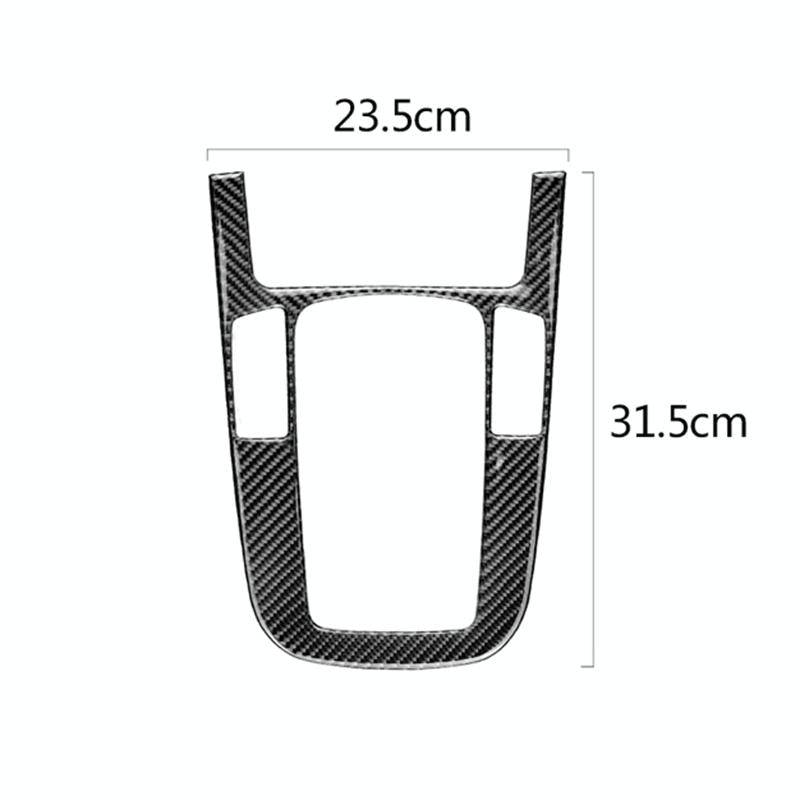 Car Carbon Fiber Gear Position Panel Decorative Sticker for Audi 2010-2018 Q5 / 2009-2016 A4L / 2...