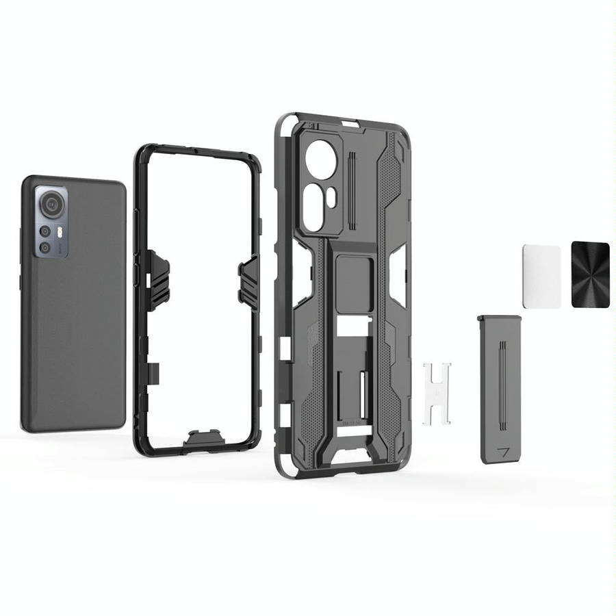 For Xiaomi 12S/12/12X Supersonic PC + TPU Shock-proof Phone Case(Black)