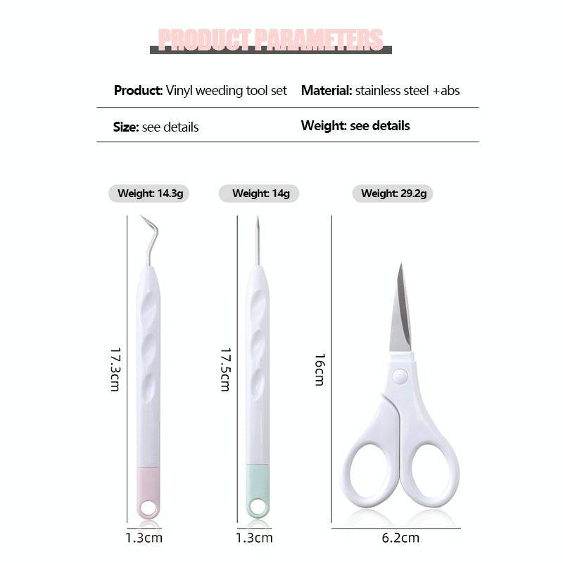 5 In 1+Cutting Pad Vinyl Weeding Tool Set DIY Silhouette Embossed Engraving Tool
