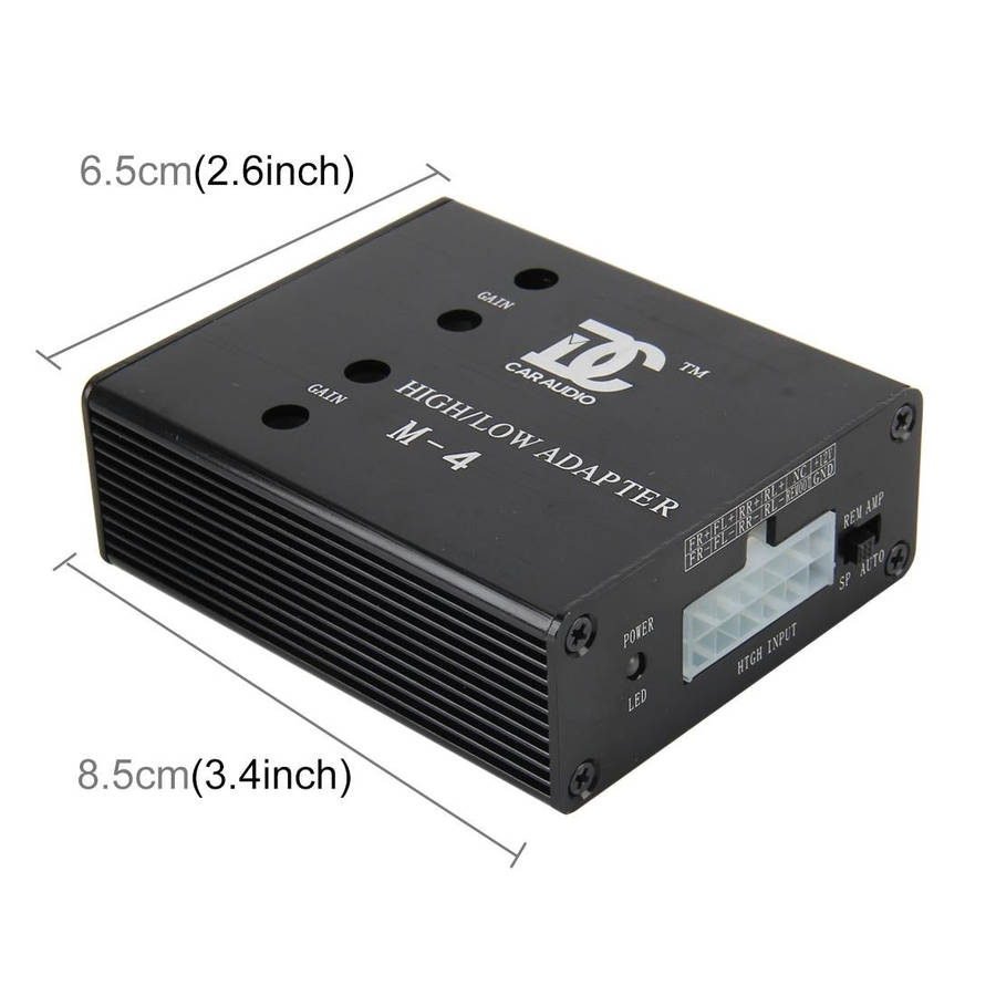 Car Audio Speaker Level Converter High VF Rotates Low VF 4 Ways Auto Car High to Low Impedance Co...
