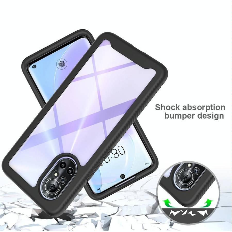 For Huawei nova 8 Starry Sky Solid Color Series Shockproof PC + TPU Phone Case(Purple)