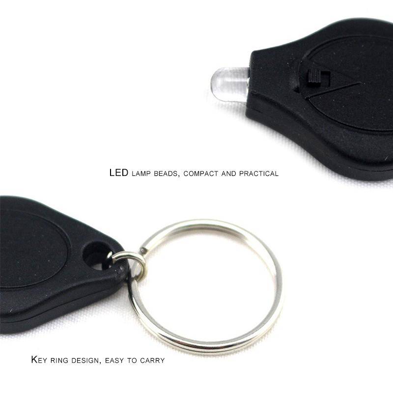 2 PCS Mini Pocket Keychain Flashlight Micro LED Squeeze Light Outdoor Camping Ultra Bright Emerge...