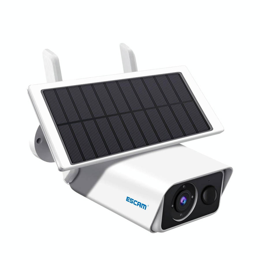 ESCAM QF180 H.265 3MP Solar Wifi IP Camera, Without Battery(White)