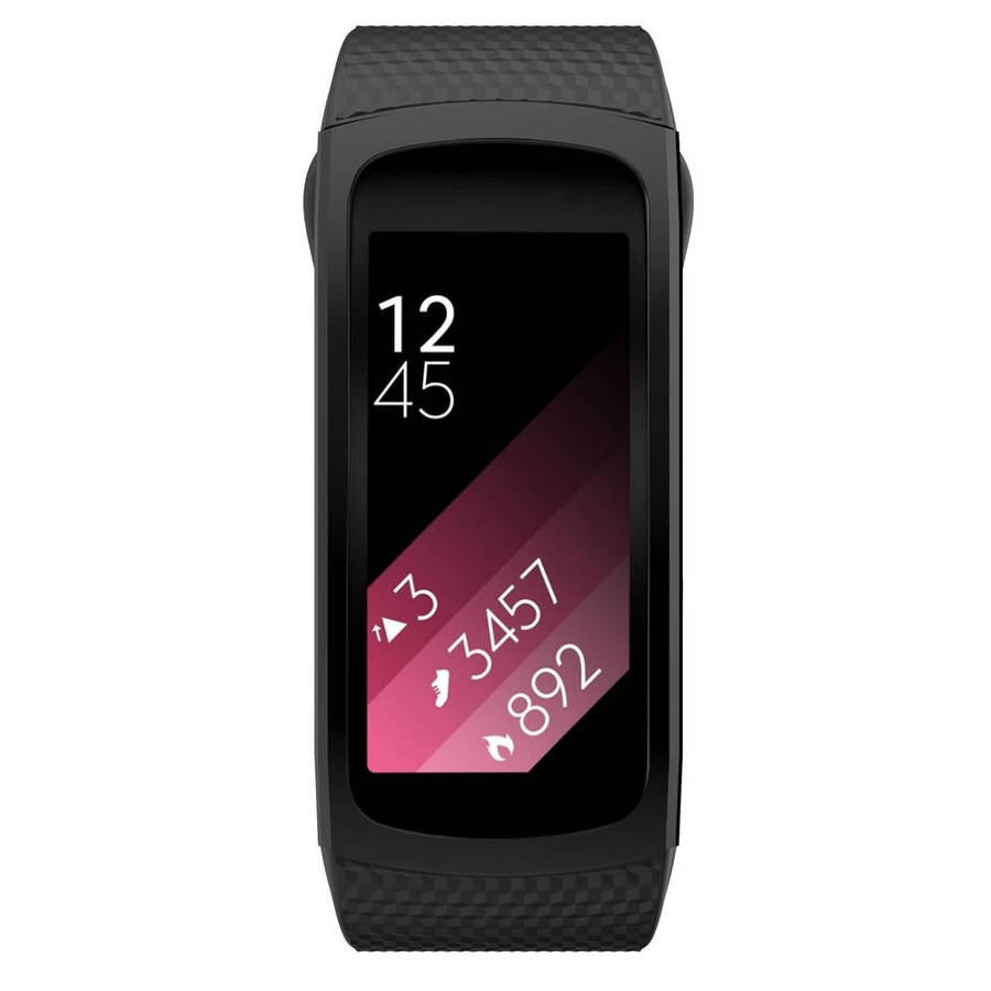 For Samsung Gear Fit2 Pro Silicone Watch Band, Size:S(Black)