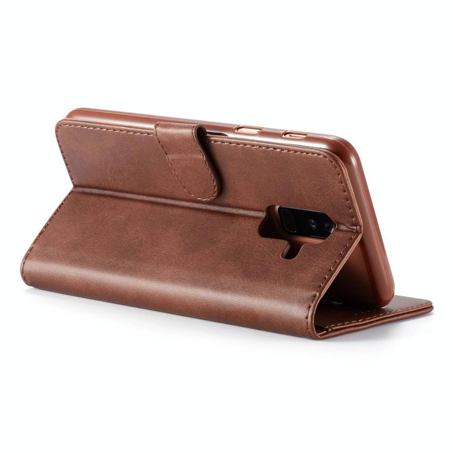 For Galaxy A6 Plus (2018) LC.IMEEKE Calf Texture Horizontal Flip Leather Case, with Holder & Card...