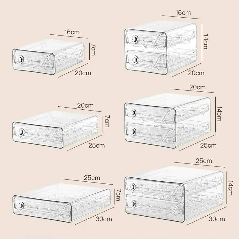 Large Double Layer 40 Grid Egg Storage Box PET Transparent Multi-Specification Egg Box