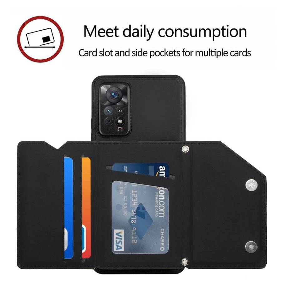 For Xiaomi Redmi Note 11 Pro Global Skin Feel PU + TPU + PC Phone Case(Black)