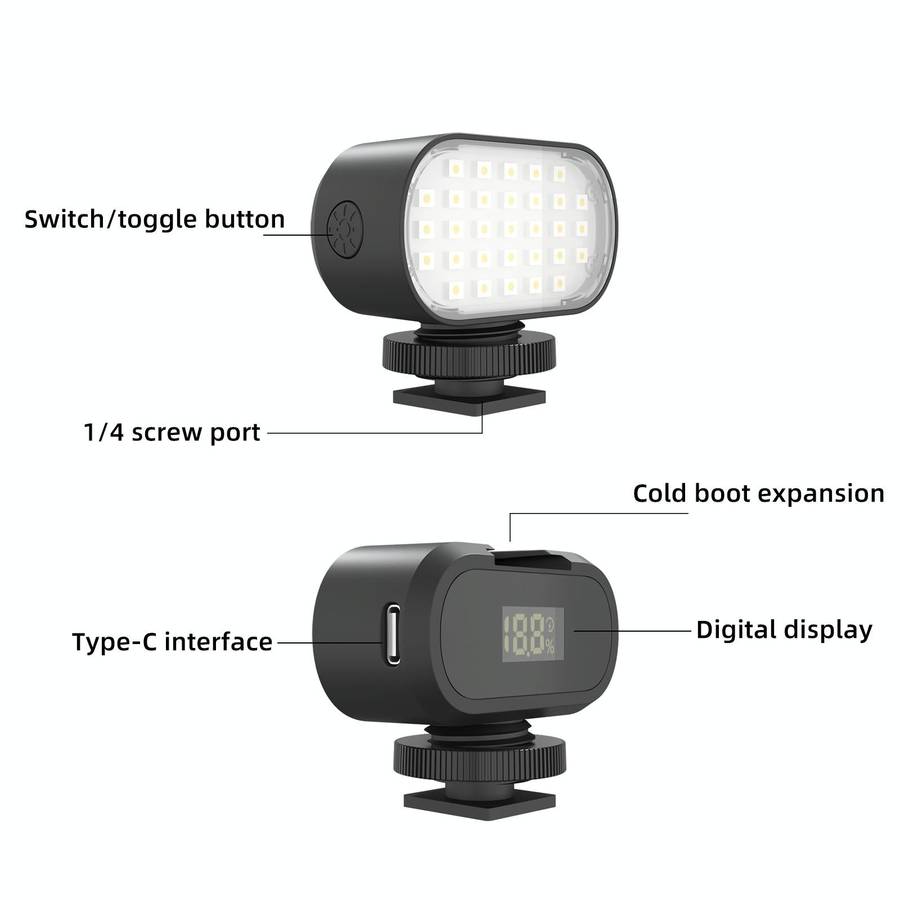 PULUZ Live Broadcast Video LED Light Photography Beauty Selfie Fill Light with Switchable 6 Color...