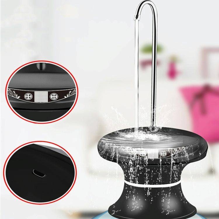 Tray Bucket Water Pump USB Rechargeable Wireless Electric Mineral Water Bucket Automatic Water Di...