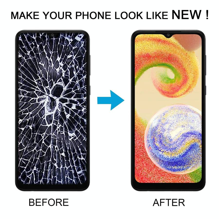 For Samsung Galaxy A04 SM-A045F Original LCD Screen Digitizer Full Assembly with Frame