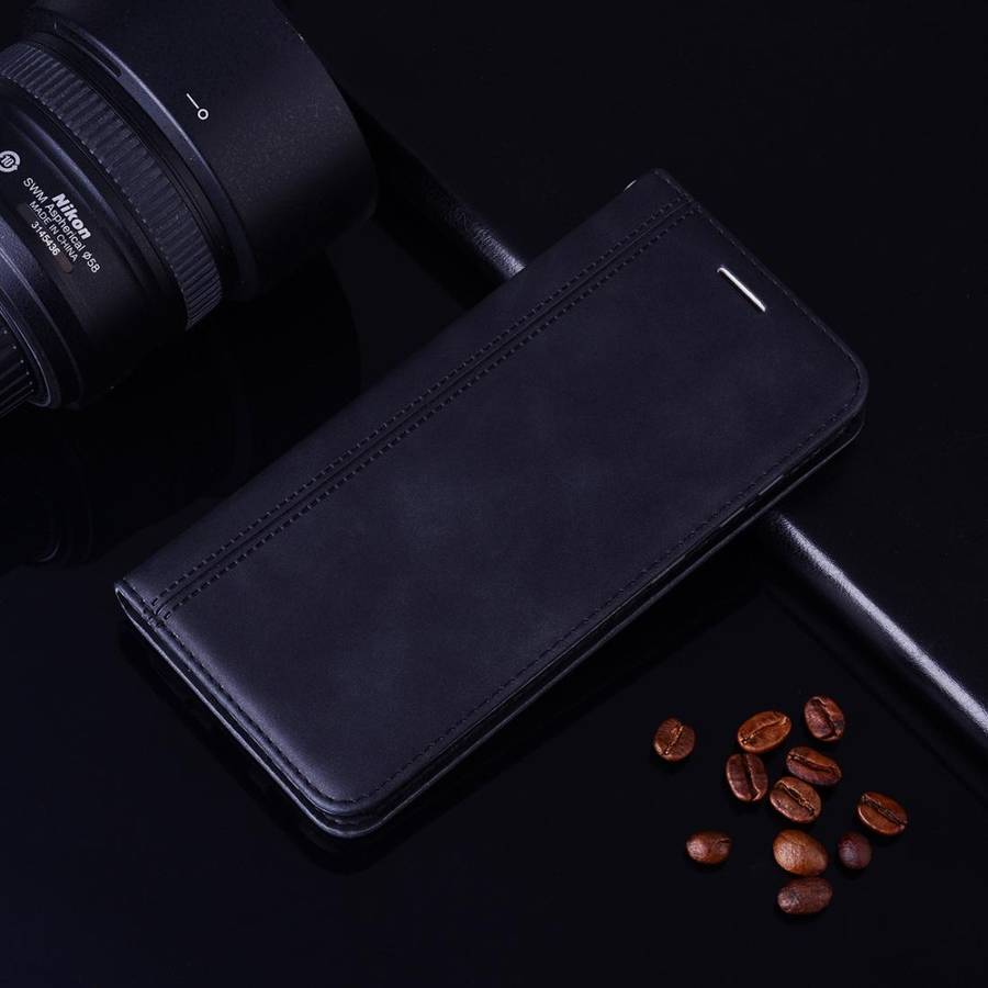 For Samsung Galaxy J2 Core Frosted Business Magnetic Horizontal Flip PU Leather Case with Holder ...