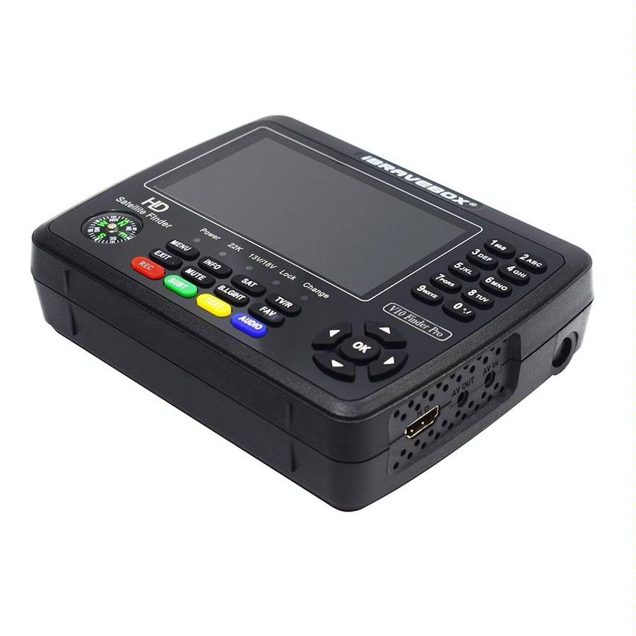 iBRAVEBOX V10 Finder Pro 4.3 inch Display Digital Satellite Meter Signal Finder, Support DVB-S/S2...