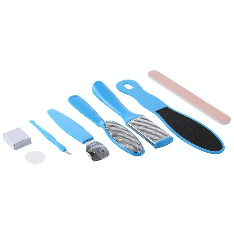 8 in 1 Dead Hard Skin Callus Remover Scraper Pedicure Rasp Tools Portable Cuticle Pusher Nail Foo...