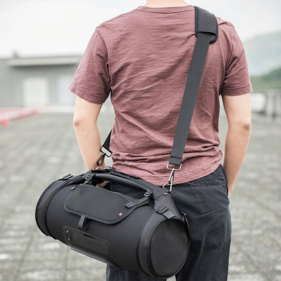 Portable Single-Shoulder Strap Speaker Storage Bag Accessories for JBL Boombox Storage Bag(Black)