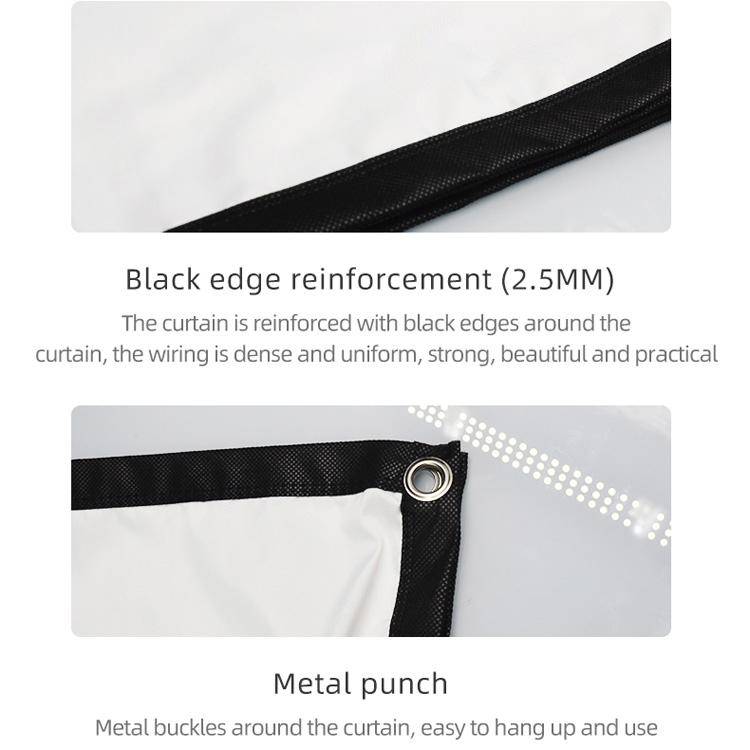 Simple Folding High Density Polyester Projector Film Curtain, Size:120 inch (16:9) Projection Are...