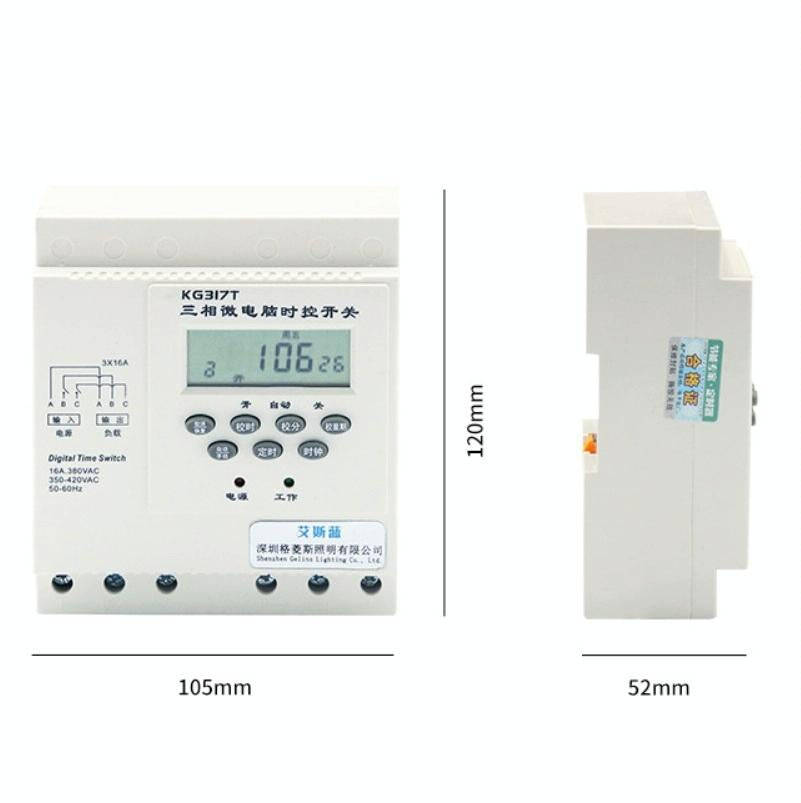 KG317T 380V Microcomputer Time-Controlled Switch Automatic Timer Water Pump Aerator Controller