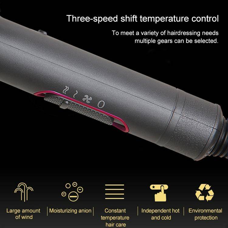 High-power 2000W Anionic Cold Hot Air Constant Temperature Hair Dryer, UK Plug(Red + Grey)