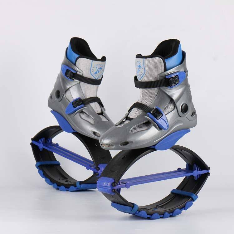 Jumping Shoes Adult Childrens Spring Shoes Fitness Jumping Shoes, Size:S(Gray Blue)