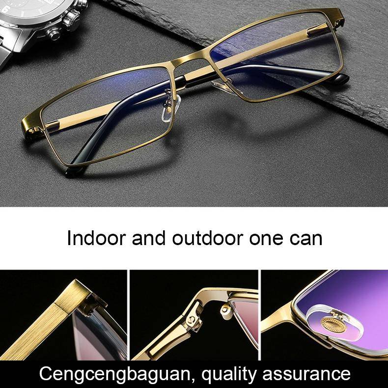 Dual-purpose Photochromic Presbyopic Glasses, +3.00D(Gold)